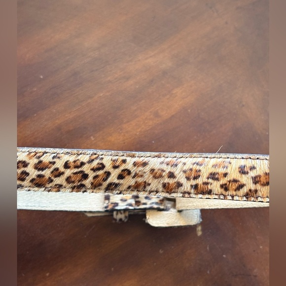 Amiee Lynn women’s leopard print belt size Medium squared buckle preloved - Picture 8 of 8
